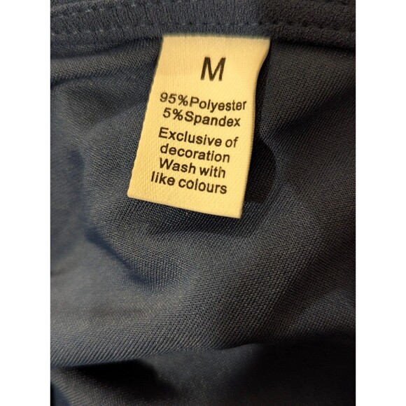 OWIN Blue Off Shoulder Ruched Bodycon Midi Dress Size M NWT - Picture 5 of 7